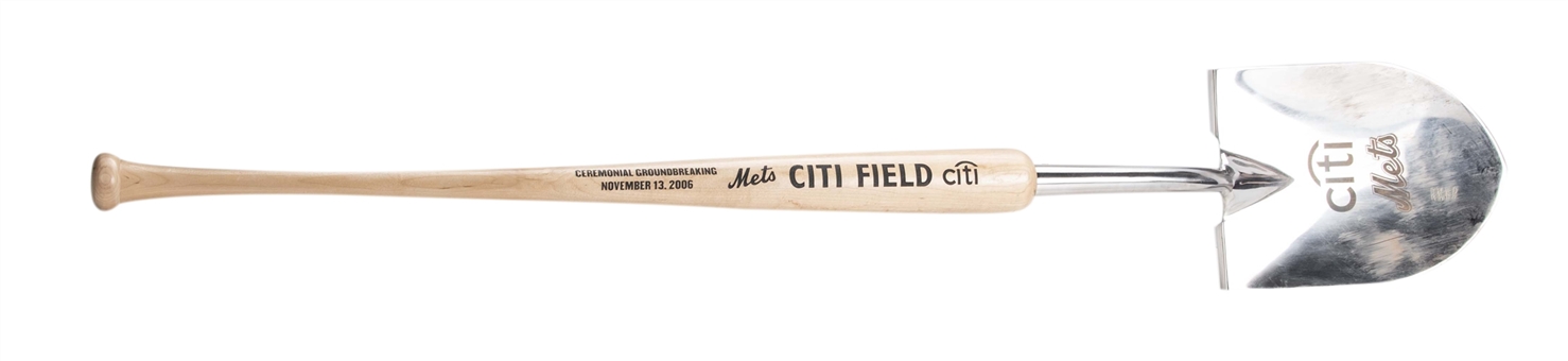 2006 Ceremonial Groundbreaking Shovel From November 13, 2006 for the Construction of Citi Field Presented to Mets Manager Willie Randolph (Randolph LOA)